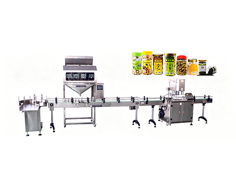 Electronic-scale-weighing-filling-screw-capping-production-line-10