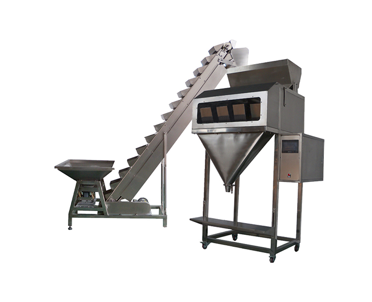 Semi-automatic granule filling and packaging machine