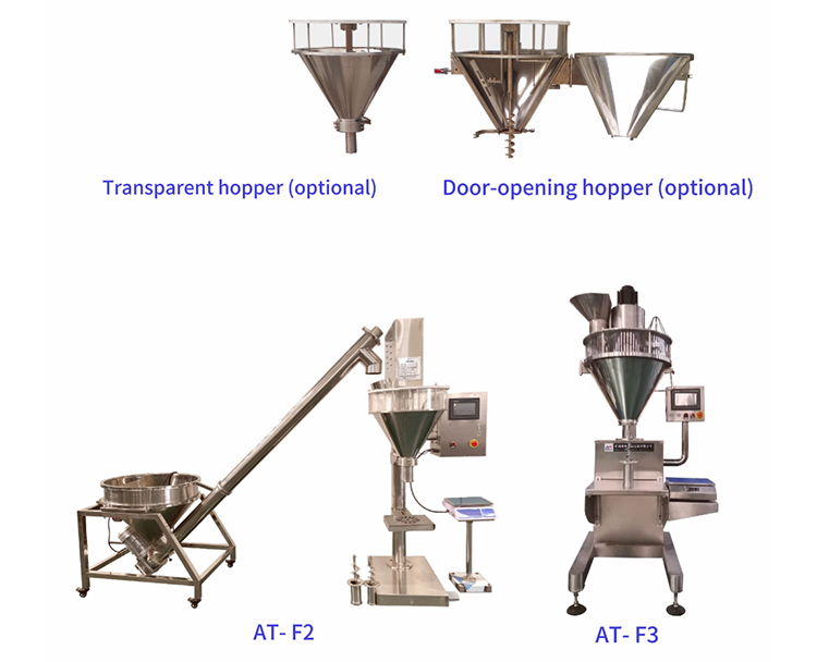 Semi-automatic powder filling and packaging machine