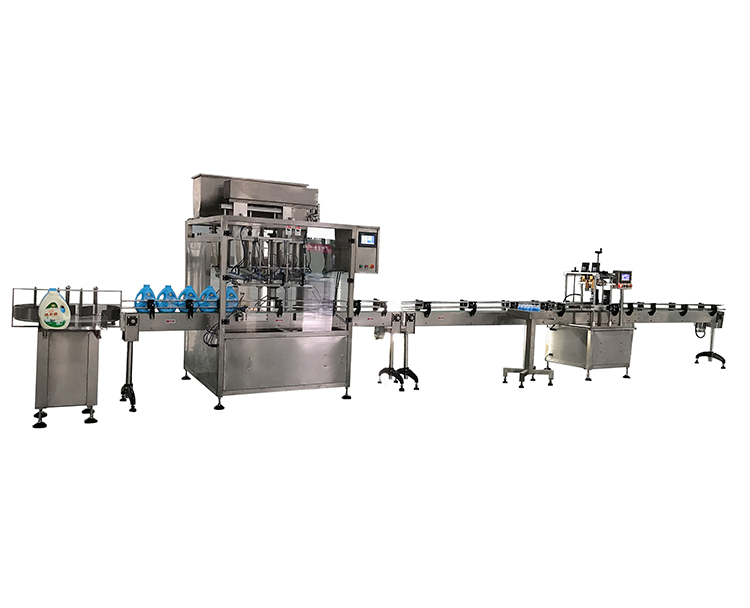 Servo piston filling line