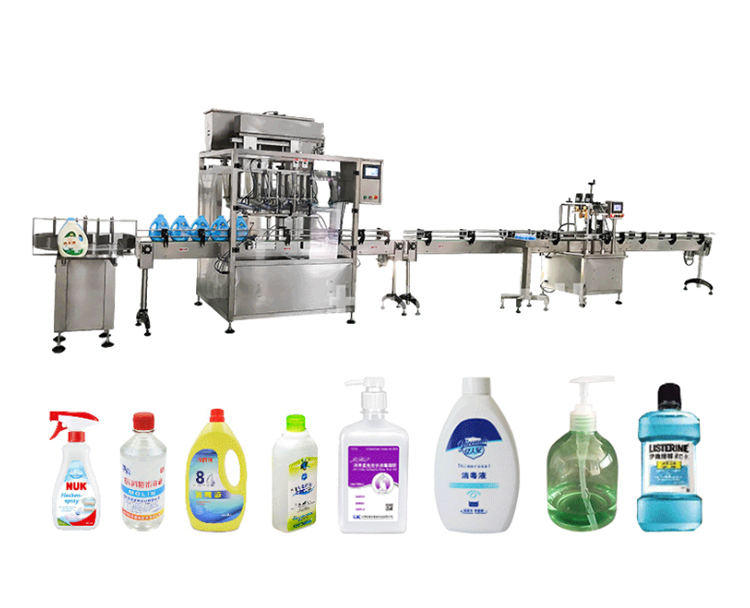 Servo piston filling line