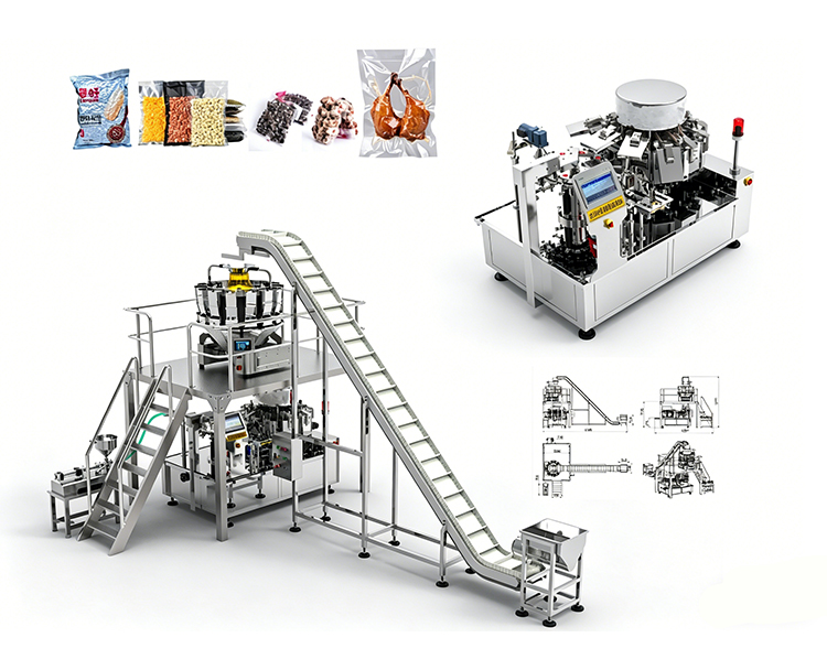 Automatic bag vacuum packaging machine